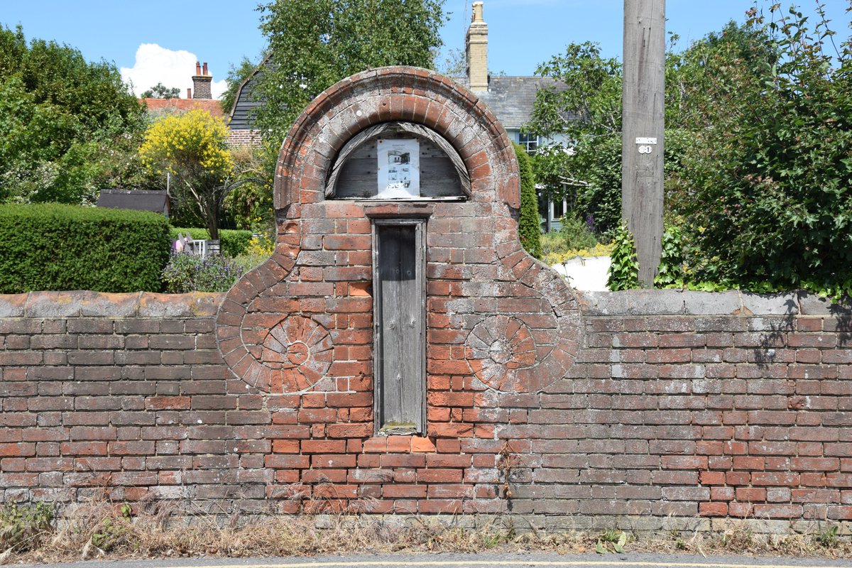 Coming up on your left is this intriguing looking artefact. What did it contain?A barometer, used by the local fishermen who’s cottages still stand on this site!Known as “The Square”, these cottages show both a classic design and the affluence that the fishermen historically had.