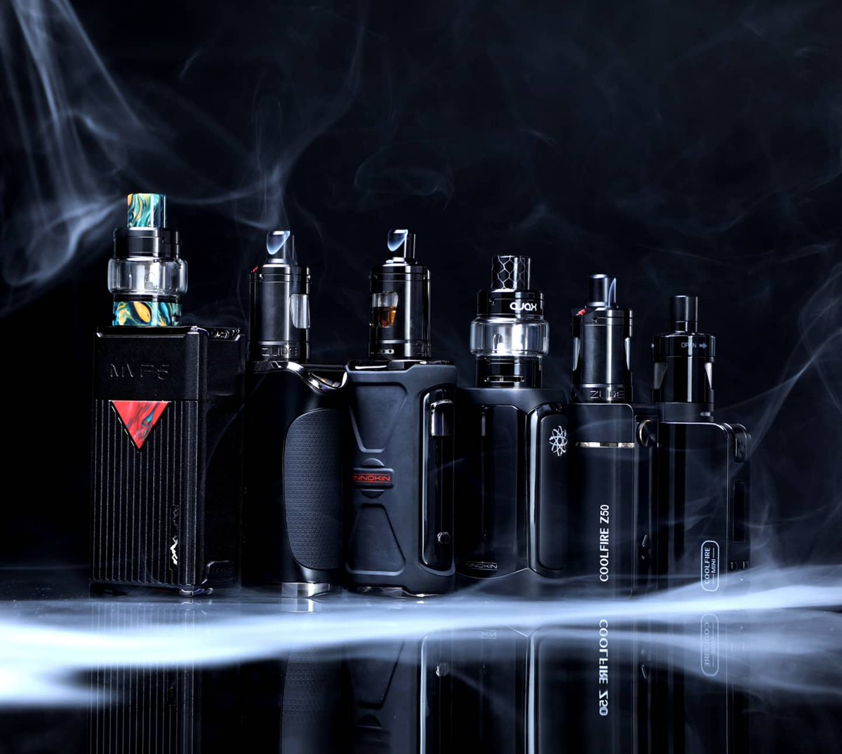 Innokintech's tweet photo. How many mod kit do you have from us? โบ๏ธ #MVP5 #KromaR #Adept #Protonmini #Coolfirez50 #Coolfiremini
#vapelife #vapecollection #vapefam https://t.co/0vD4rV3Sfk