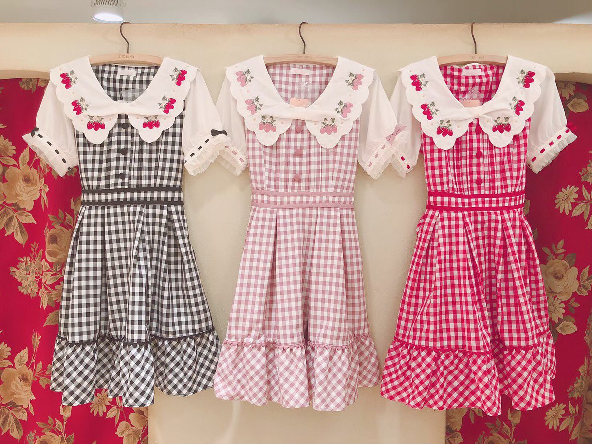 近鉄パッセ店🎀 #ストロベリーレースギンガムワンピース 定番ギンガム