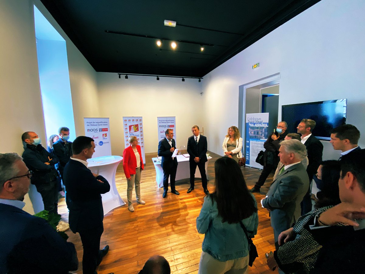 FLeturque's tweet photo. Très heureux d’accueillir le groupe Naos et ses partenaires, sélectionné comme groupement préféré pour le projet de requalification de l’Abbaye St Vaast.

#Arras https://t.co/DbJX50qIPX