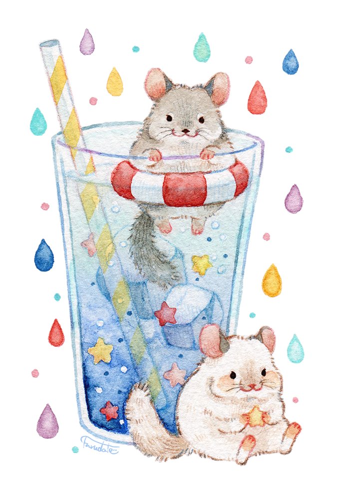 「チンチラのイラストはどれもお気に入りだなぁ 」|＊だてちゃん＊のイラスト