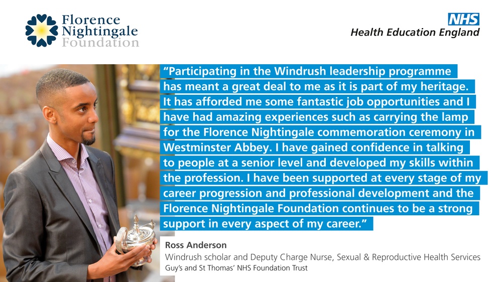 The #Windrush leadership programme is open for applications. Find all you need to know with this next link 👉🏽orlo.uk/rzTnd 
and read what Ross from <a href="/GSTTnhs/">Guy's and St Thomas'</a> has to say down below 👇🏾