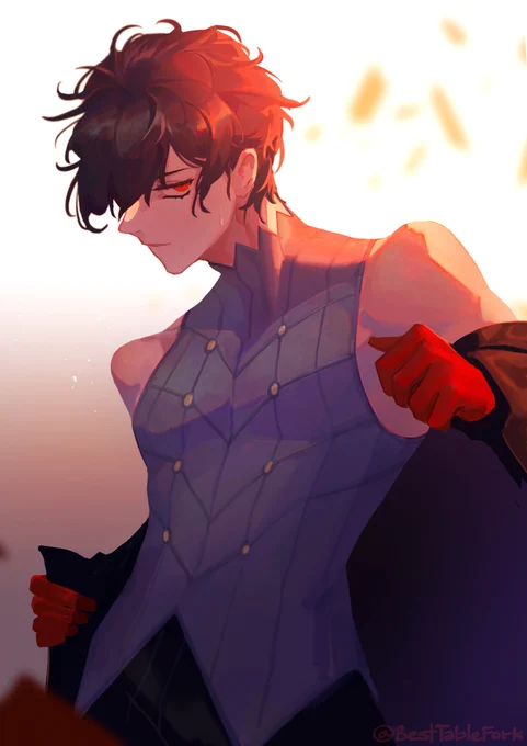 It's rather hot in the Metaverse, don't you think? #akechigoro #akirakurusu #persona5 