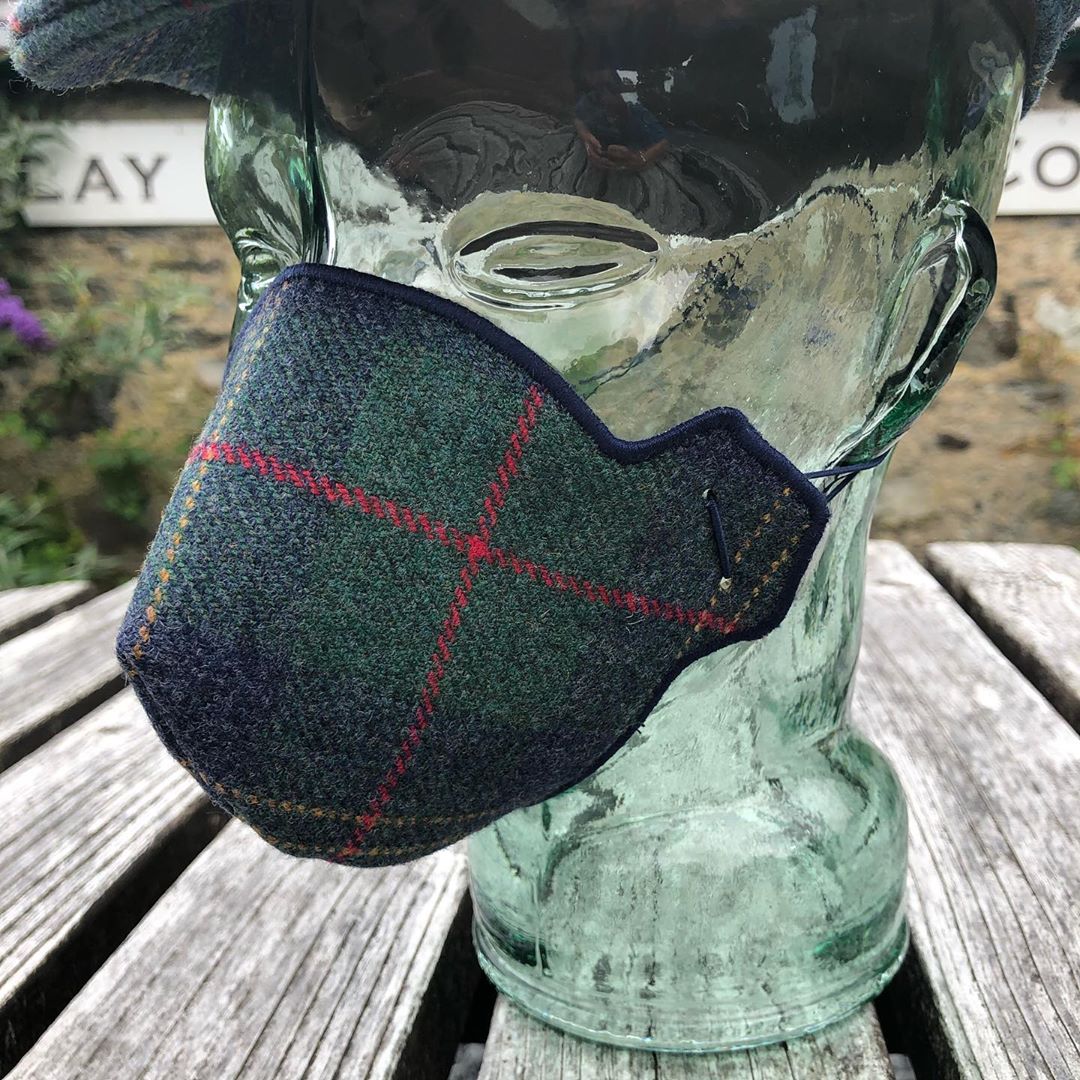 Islay tweed face masks available online. 
islaywoollenmill.co.uk/shop/tweed-acc…