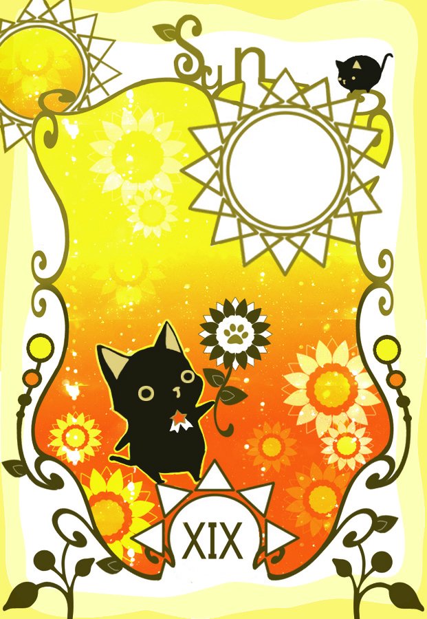 ট ইট র Yazaわん タロット風黒猫nya 描きかけだったものが出てきたので仕上げ 前に描いたもの タロットや星座とかそういうイラストも描きたいなぁ タロット タロットカード イラスト 黒猫nya