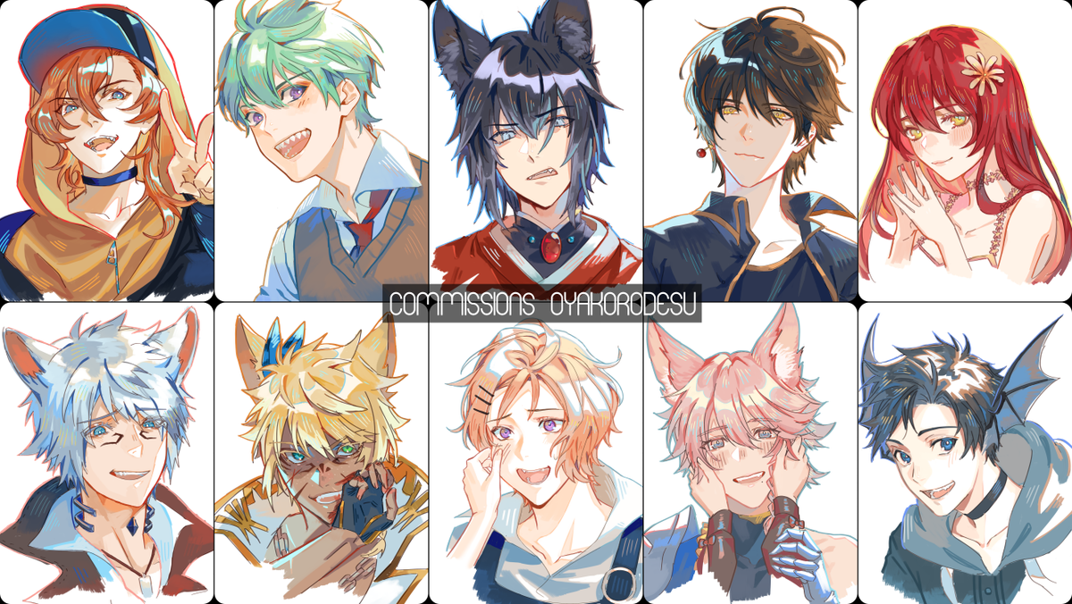 Batch 1 sketch commissions! this time i opened slots at insta hehe #yamcommission 