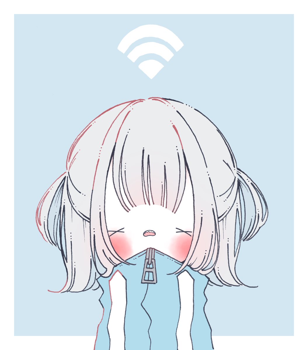 「WiFiちゃん 」|てふてふのイラスト