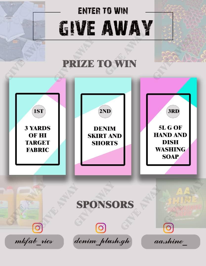 mk_fabrics's tweet photo. Dear Customers, kindly visit our Instagram Page, (@mkfab_rics) today and participate in our First Giveaway🎊🎊, https://t.co/fj2k5HxDk1 
Thanks 🙏🏿 

.
#mkfabrics 
#getstyledinyourfavouritefabrics
#Giveaway https://t.co/SjCSoUYRWa