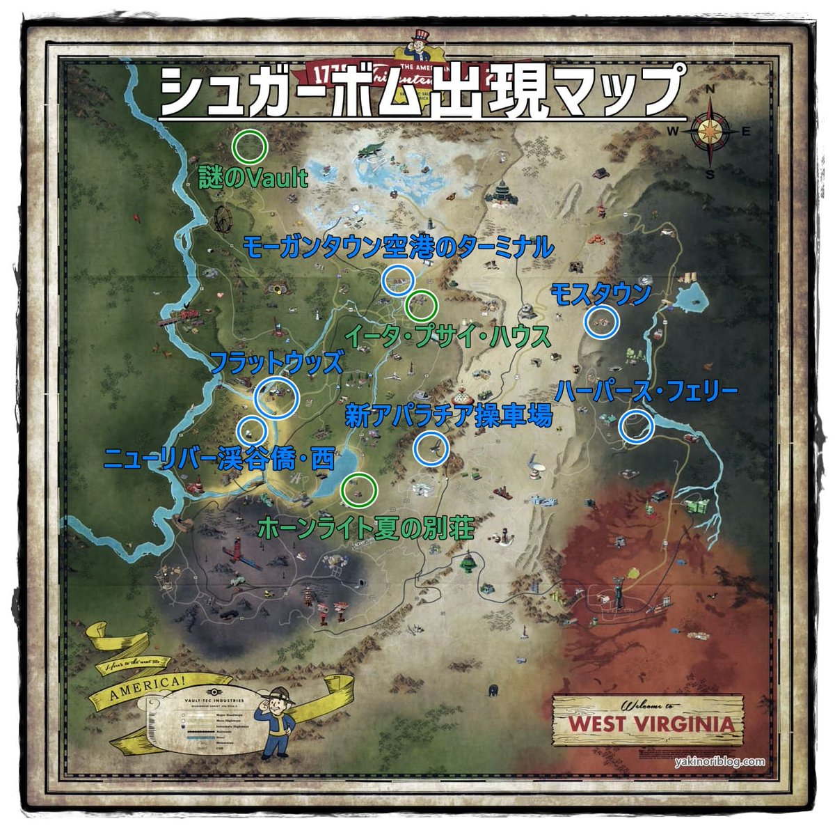 焼き海苔 Fallout76 シュガーボムの入手場所 T Co Mkwngbtlp8 シーズンの実装 草食動物の仕様変更によって需要が飛躍的に高まったシュガーボムの出現場所 入手場所を紹介します シュガーボムを材料として作れる脳みそボムは 草食動物がある