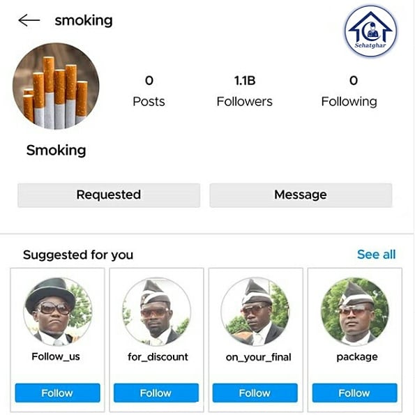 sehatghar's tweet photo. Stay away from habits that bring the coffin dancers along! 😰

#Sehatghar #smoking #overdrinking #drugabuse #addiction #alcohol #cigarette #drugs #coffindance #memes #celebrateyou #Sehatgharpakistan https://t.co/1BgJkAQC8A