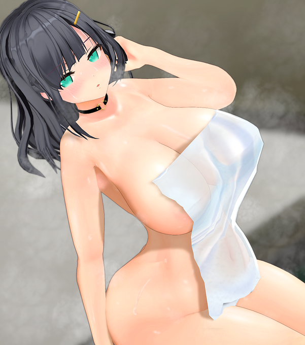 湯けむり無表情ちゃん 