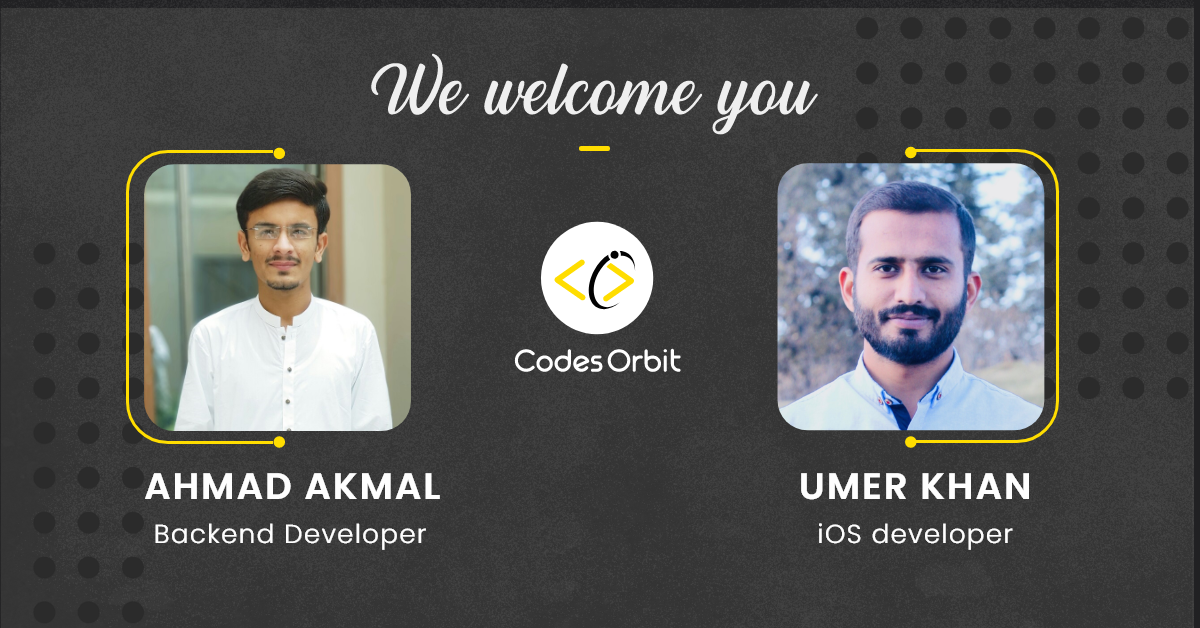 codes_orbit's tweet photo. Congratulations on being part of the team CodesOrbit welcomes you and we look forward to a successful journey with you! 
Welcome to Codesorbit! 🎉
#CodesOrbit #newhires #developer #andrioddeveloper #iosdeveloper https://t.co/7Gg9nozc9O