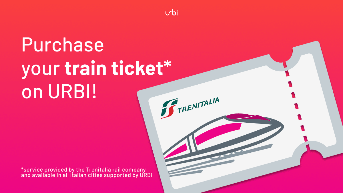 Breaking GREAT news: #Trenitalia #train tickets are now available for purchase in our Shop! We are super happy to make this announcement, as a result of our strong commitment to enable our users to manage even their extra-urban #Mobility with #URBI. Go check our Shop! #gogreen