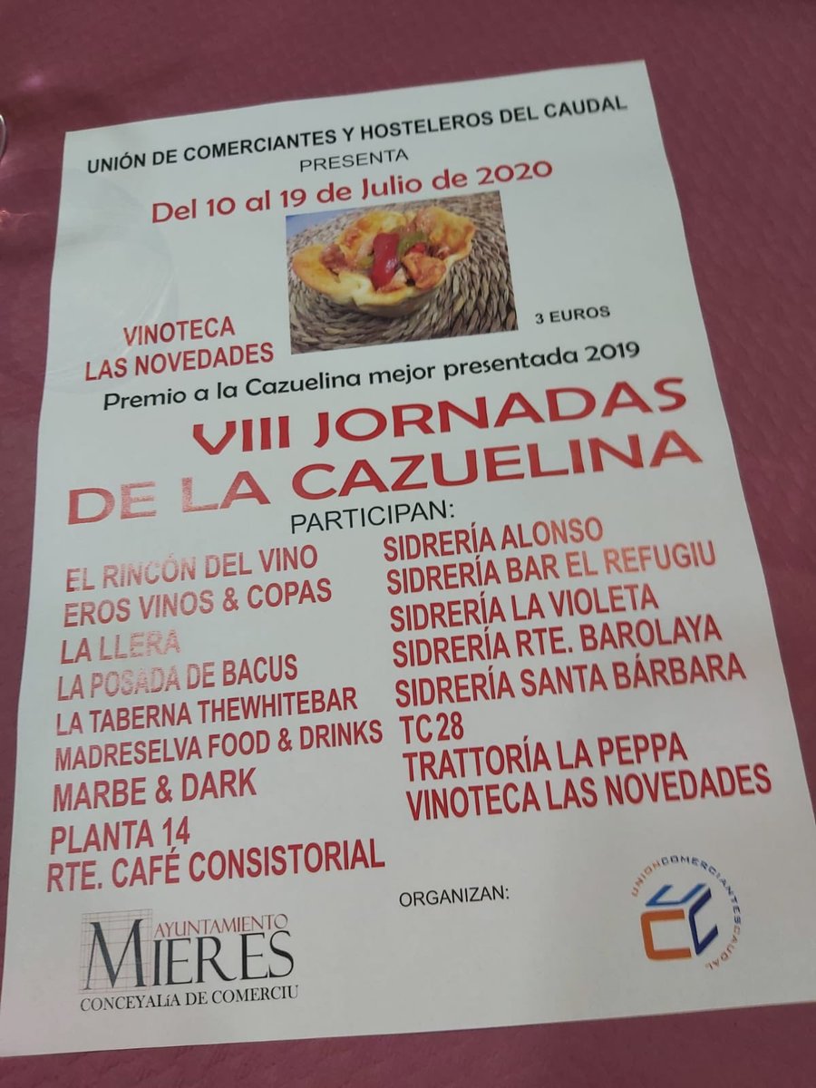VIII Jornadas de la Cazuelina. Del 10 al 19 de Julio