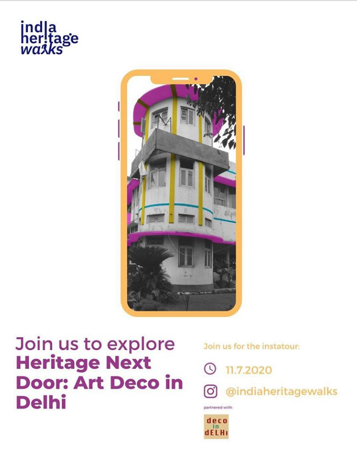 deco_delhi's tweet photo. Excited to be #collaborating with @Sahawalks for an #instagram tour on their profile tomorrow!! Catch a glimpse of the #artdeco #heritage in #delhi we are surrounded with but don't acknowledge so often.
#decoindelhi #indiaheritagewalks #heritagenextdoor #digitalwalk https://t.co/O8zblW7jWA