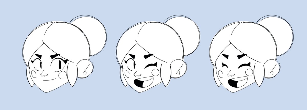 Paul On Twitter With The Release Of Piper S Awesome Animation I Thought I Would Post The Concepts For Her Redesign From A While Back Think I Forgot To Post Them Due A - black brawl stars app icon