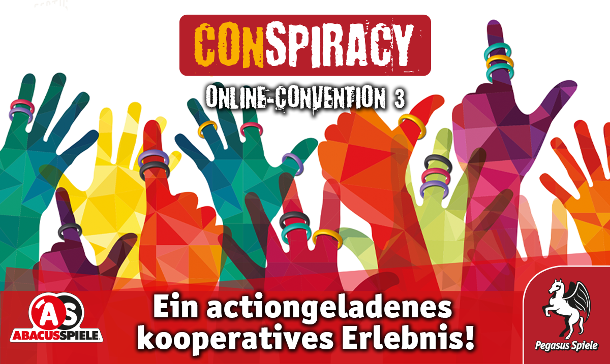 Pegasus Spiele V Twitter Wir Freuen Uns Auf Abacusspiele Als Partner Im Brettspiel Livestream Zur Conspiracy Fringers Ihr Spielt Alle Zusammen Als Team Und Musst Die Ringe Auf Euren Fingern Richtig Anordnen