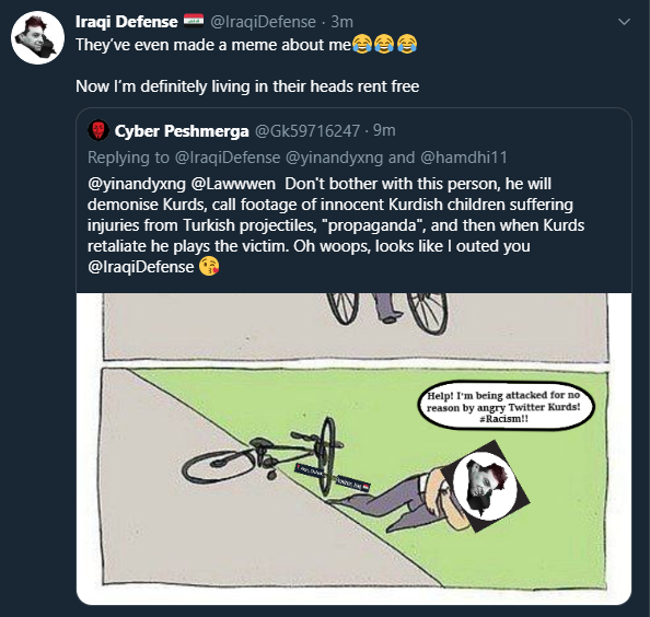 Gk59716247's tweet photo. Looks like @IraqiDefense didn't take the news so well 😂😂 https://t.co/HRa5a0MoPv