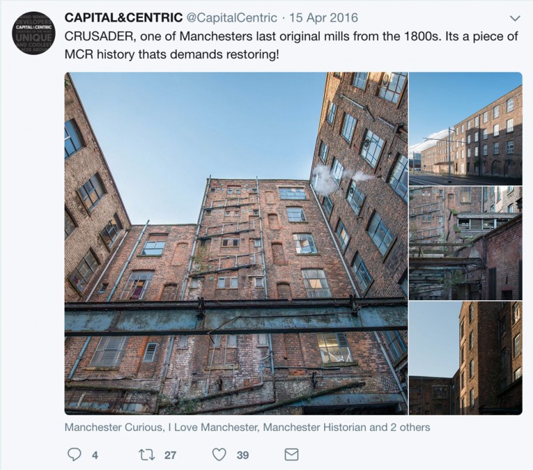 Of the 7 factories that were in there, only 2 now survive. The pressure on these businesses and communities is immense already, nevermind being forced to move by developers who fetishise industrial hertiage yet do not care about present textile industry.