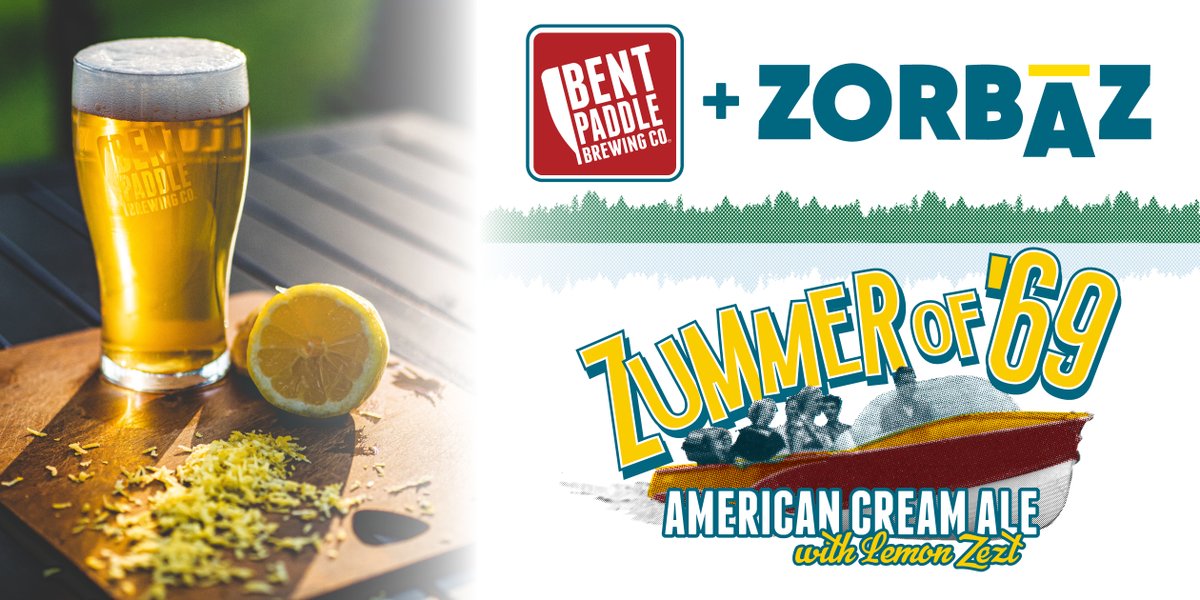 Zorbaz + Bent Paddle presents: Zummer of '69 Lemon Cream Ale
Hey Cabin Country! We're zzzzuper excited to announce we've collaborated with Zorbaz again this year to bring you "Zummer of '69" Lemon Cream...