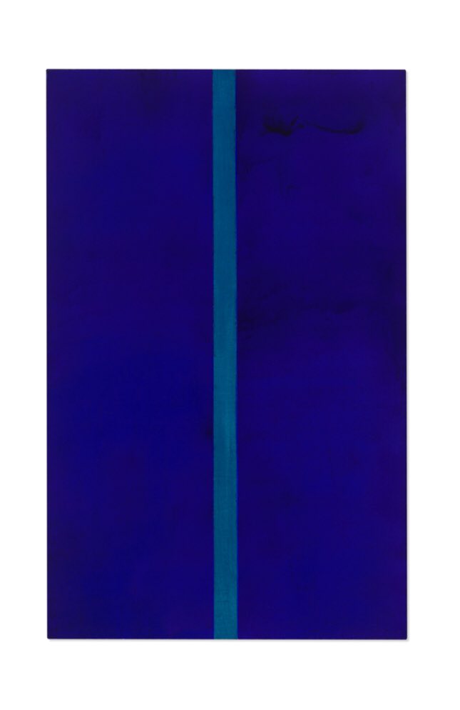 artdetective's tweet photo. Barnett Newman hammers for $27 mil, falling short of $30 mil low estimate @ChristiesInc #onesale https://t.co/a7wGMaib03