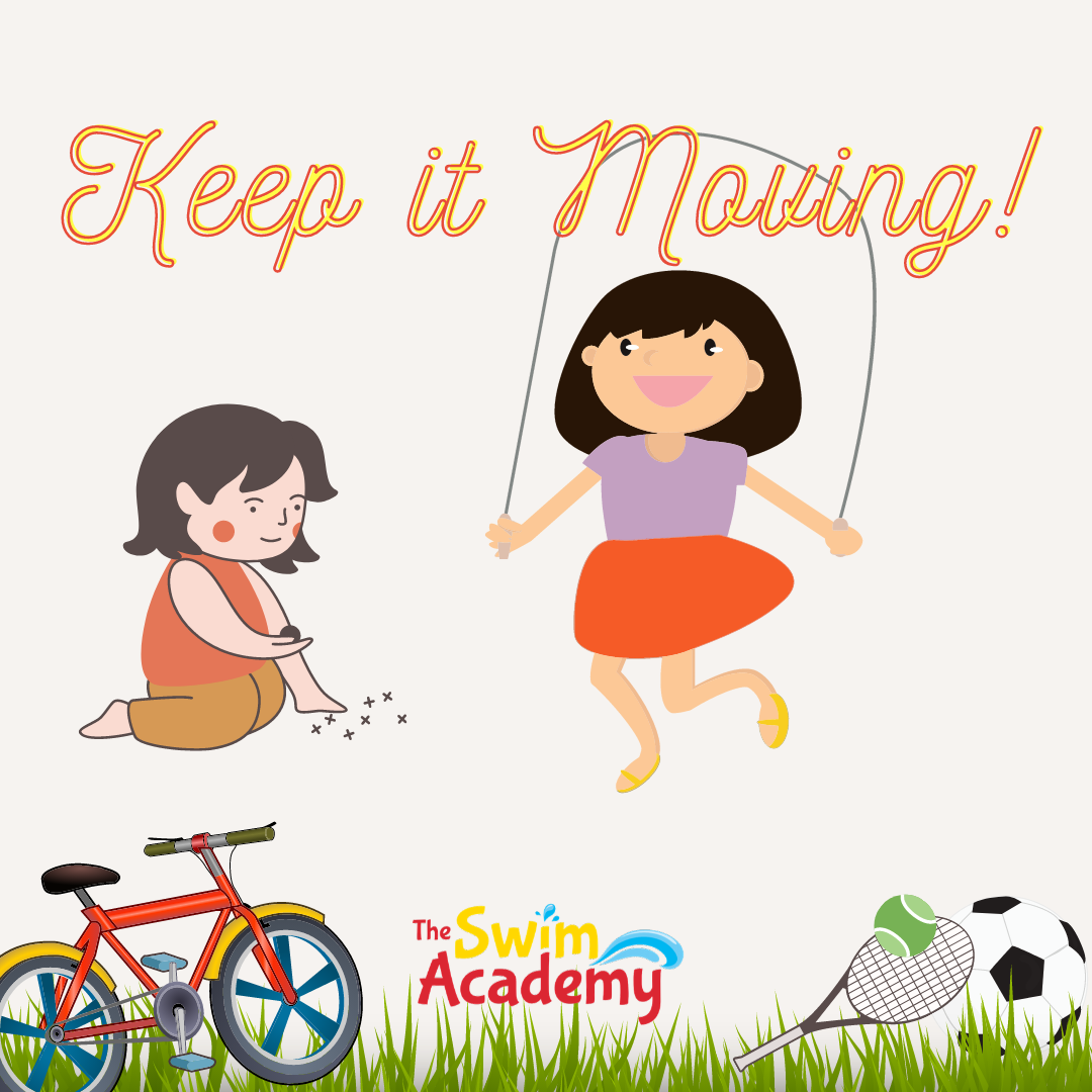 Swim lessons and summer camp may be cancelled but that doesn't mean kids shouldn't move from the couch! 

Make sure your kids are participating in 1 (school-age) to 3 (preschoolers) hours of active play each day to stimulate their development. #parenting #kids