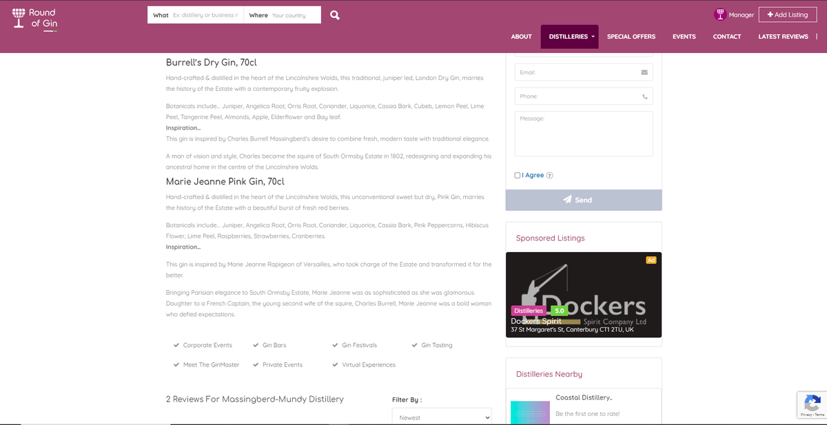 round_of_gin's tweet photo. A sneak peek at our website. Nice looking profile too #roundofgin #websitelaunch https://t.co/8RPjR0AUTZ