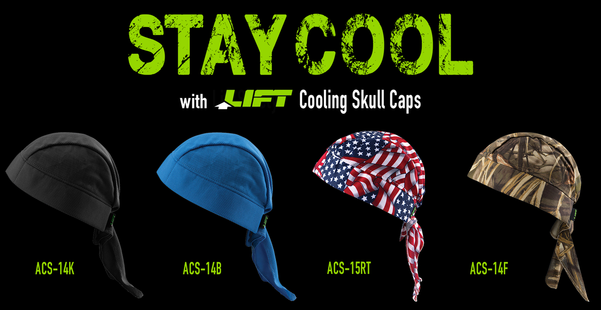 JimandSlims's tweet photo. The summer heat is reaching its peak! Make sure to stay cool on the job site with products like Lift Safety's Cooling Skull caps. 

Pick your favorite here ➡️ https://t.co/EJC1eEUMNT https://t.co/3ErVbTLE99