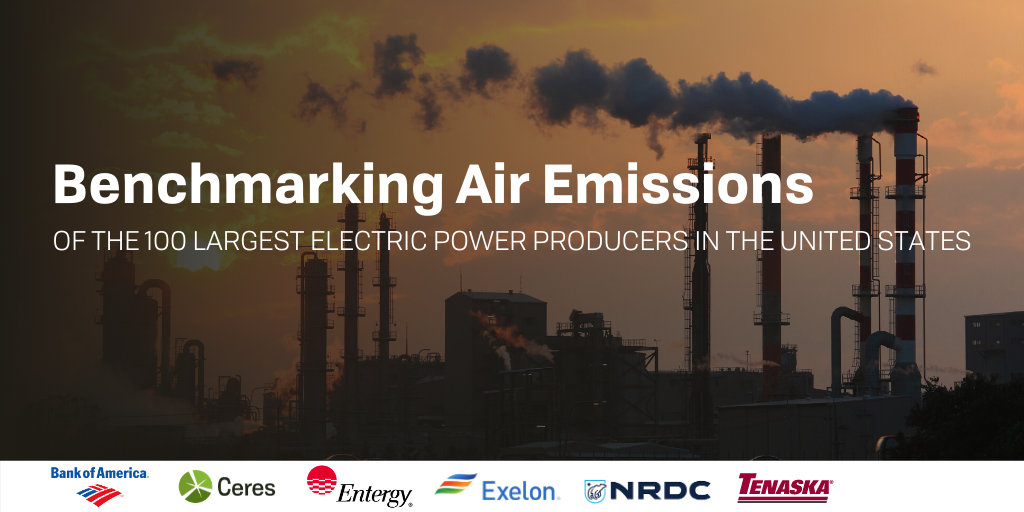 CeresNews's tweet photo. The latest Benchmarking Air Emissions Report is out! Find out how the 100 largest U.S. power companies stack up when it comes to emissions. 

https://t.co/0O0x4LBjni https://t.co/5RYV05jM78