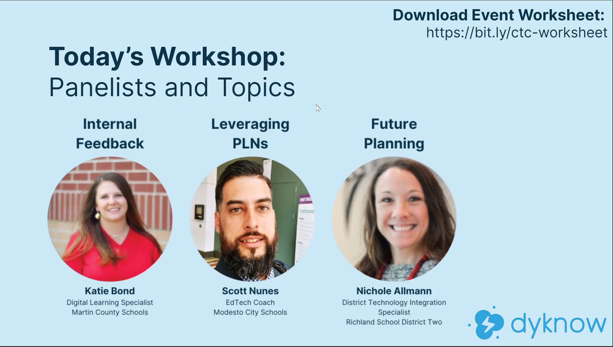 MrNunesteach's tweet photo. @swizzkates @NicholeAllmann and I are sharing out with @Dyknow for #techcoachcon! https://t.co/0TKiEH8eRF