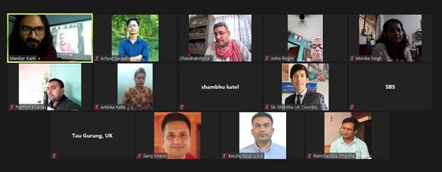 ChautariReaders's tweet photo. चाैतारी रिडर्स क्लबले भर्चुअल संवाद जारी राखेकाे छ! आज संवादकाे २८ओैँ अङ्ककाे विवरण:

विषय: `मधेश राजनीति: दृष्य र दृष्टिकाेण´

मुख्य वक्ता - लेखक/विश्लेषक चन्द्रकिशाेर

आजकाे भर्चुअल संवादमा उपस्थितिका लागि हार्दिक आभार। 
@Kishore_chandra https://t.co/c1dSvjQL0Y