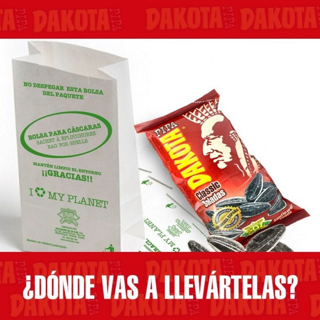 Con la #bolsaparacáscaras de #PipasDakota, ➡ solo tienes que elegir tu destino favorito para el fin de semana. 🤩 Nosotros nos encargamos de ponértelo fácil para dejarlo todo bien limpio. 😉