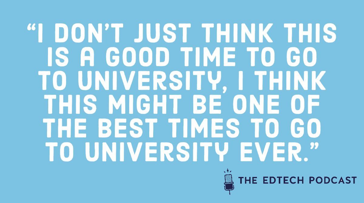 Listen to the #FridayThoughts of @ChrisHeadleand, our guest this week 👇👇 theedtechpodcast.com/university-reo… We chat ☀️opportunities to reinvigorate teaching & learning ☀️student centricity ☀️the need to take the reality of local lockdowns seriously and more! #edtechpod #education