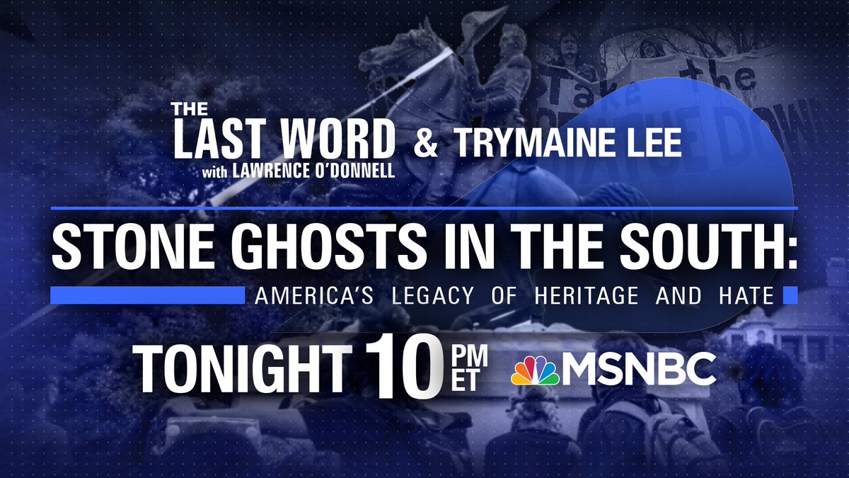 trymainelee's tweet photo. I’m really excited about this! 

Tonight in a special edition of  @TheLastWord on MSNBC, I’ll be joining @Lawrence for the TV debut of Stone Ghosts in the South, my documentary on confederate monuments and the legacy of heritage and hate in America.

Tune in to @MSNBC at 10pm ET! https://t.co/6FMLgae4xr