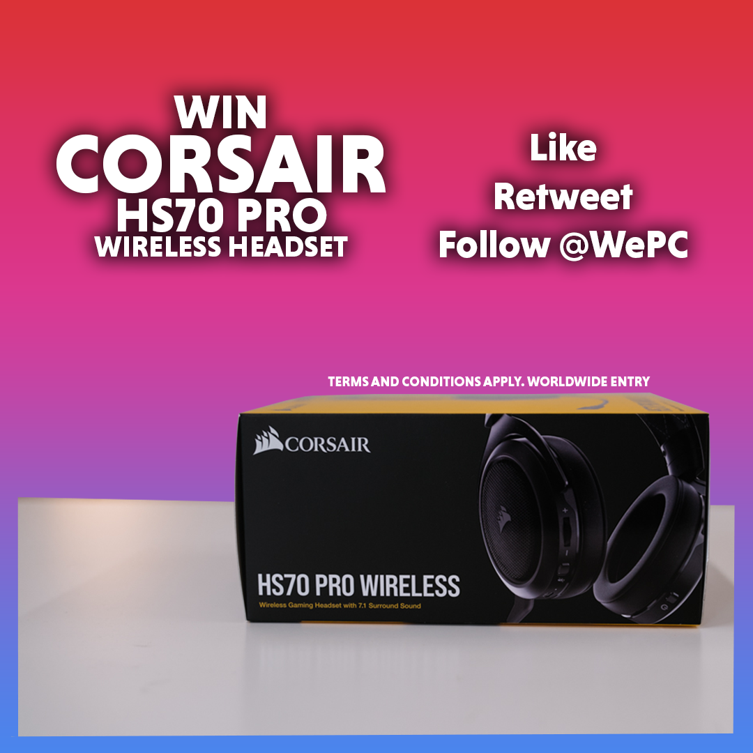 wepc's tweet photo. Happy #FridayFeeling everyone! Want to win a @CORSAIR HS70 Pro Wireless #Headset?

All you have to do is like this post, retweet and follow us - also check out the link below for more ways to enter and more chances to win! 

https://t.co/2lwxvWldwF

#giveaway #competition #PC https://t.co/RhEp9aa9oQ