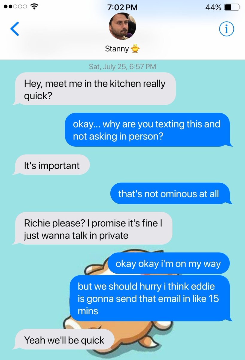 191 》 kitchen meeting ( bev's phone, richie's phone )