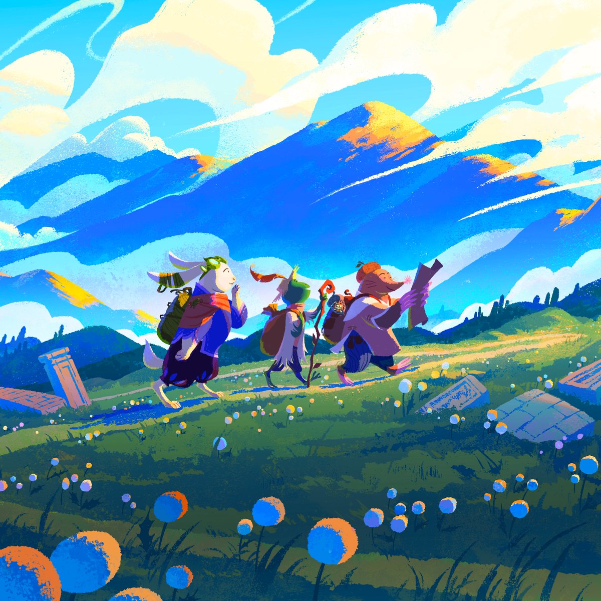 jdragsky's tweet image. I am so so excited to announce the cover for Wanderhome, by the incredible @rowatree ! I've spent the past several weeks losing my mind hyped over every step of the process, and the final image is goddamn outstanding and a perfect introduction to the world of Haeth.