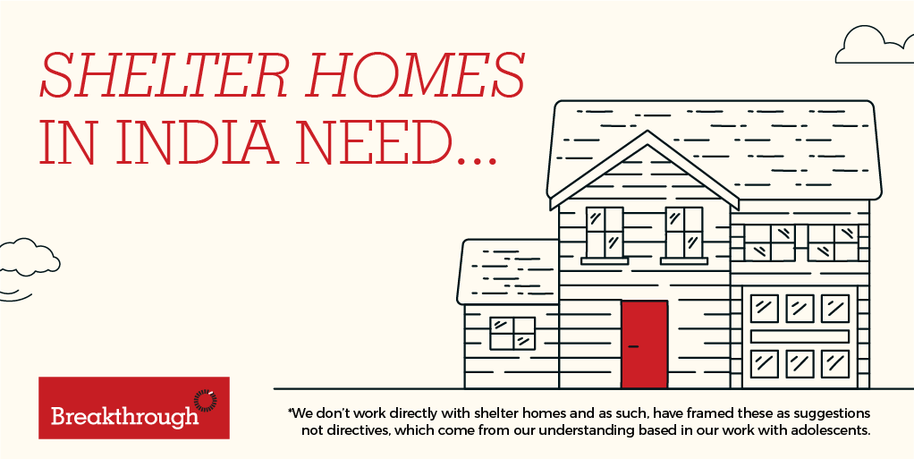 We do not work with shelter homes directly. Thus, to build our own understanding of the functioning of a shelter home, we collaborated with Trust Law (Thomoson Reuters Foundation) and Shardul Amarchand Mangaldas & Co and worked on creating a basic status document. (4/5)