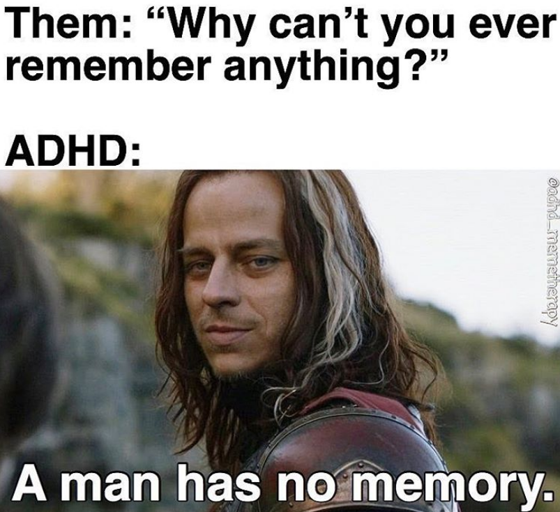 Crap, I forgot to add the  #ADHD tag in the last few tweets.