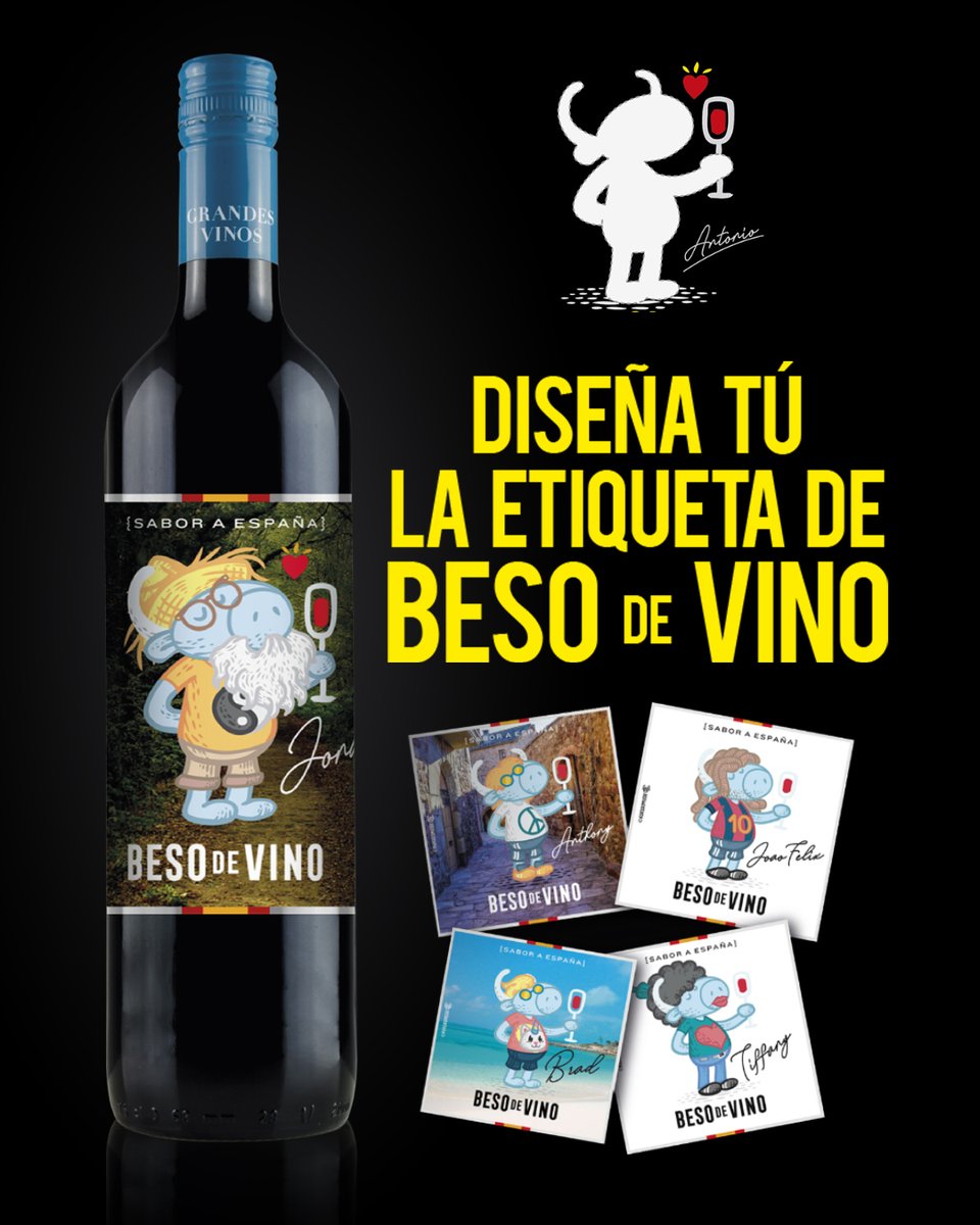 BesodeVino's tweet photo. 🇺🇸 You can meet a different side of "Antonio" on every single bottle and now you can also design your own "Antonio". Discover how to enter the contest for your name and design to be on the next vintage label at https://t.co/6EHUTZ0Bgb
#mybesodevino #BesodeVino #Antonio https://t.co/C4LNqiw8oM