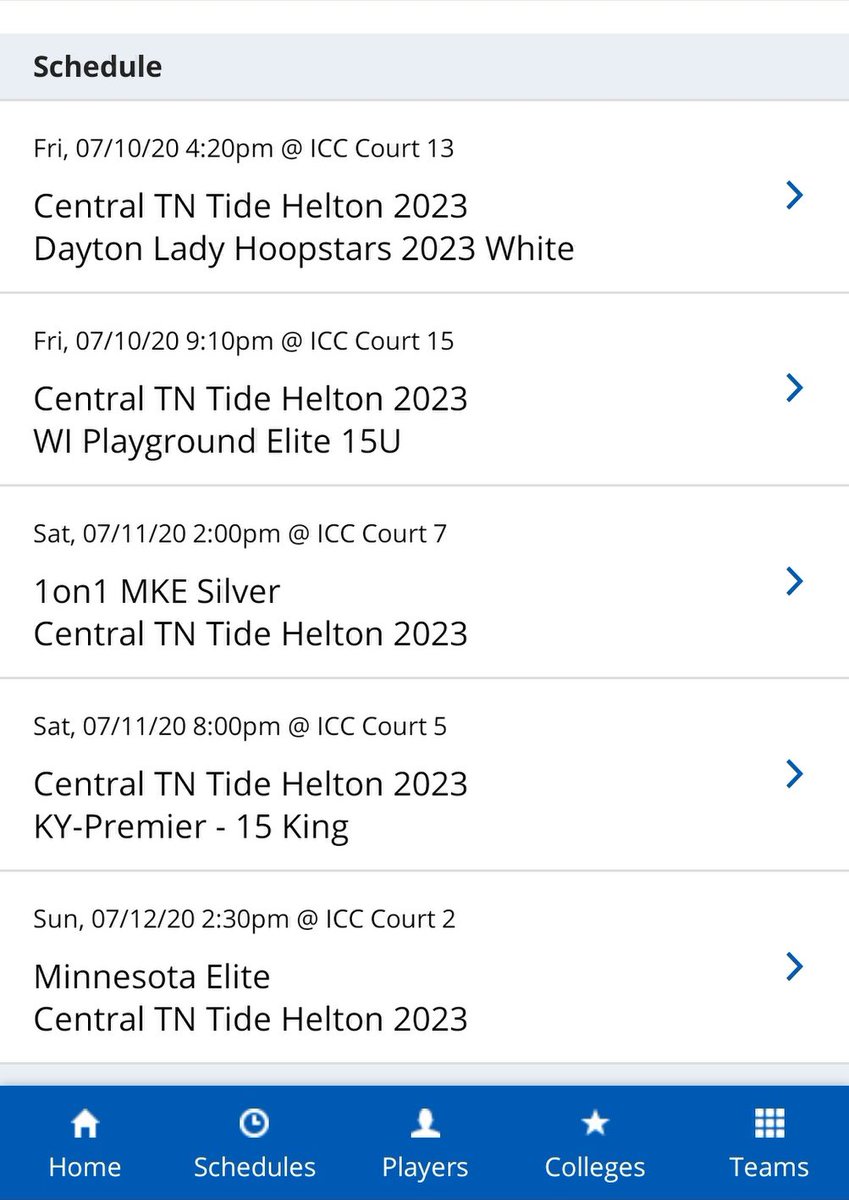 tntidehoops's tweet photo. Central Tennessee Tide Helton 2023 headed to @NikeTOChampions today. Schedule below. Coaches be sure to tune in! #TidePride #WeRiseTogether #LetsGoTide https://t.co/DVvRoXH8VR