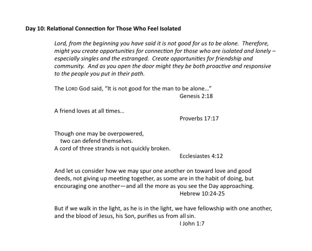 pietvanwaarde's tweet photo. 30 Days of Prayer - Day 10 #connection #community #loneliness https://t.co/DFYV10wZmp