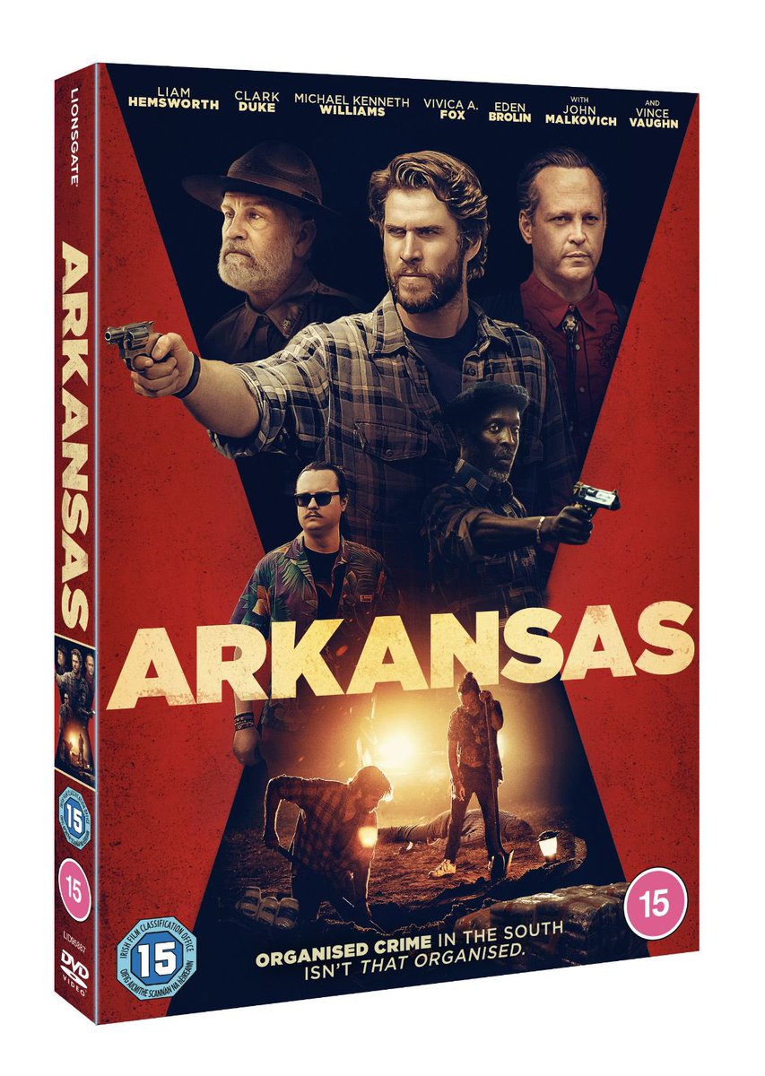 RT &amp; Follow us to #win a DVD copy of southern-fried crime-thriller #Arkansas starring #ClarkDuke <a href="/LiamHemsworth/">Liam Hemsworth</a> #VinceVaughn <a href="/MsVivicaFox/">Vivica A. Fox</a> and #JohnMalkovich - Available on Digital Download 13 July and DVD 20 July: amzn.to/2AqkbU3 #ArkansasMovie <a href="/LionsgateUK/">Lionsgate UK</a>