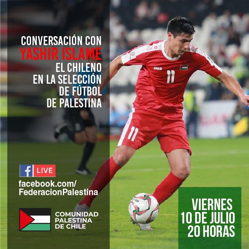 PalestinaPorSiempre Cuenta Oficial (@progpalestina) on Twitter photo Hoy viernes 10/07, 20:00 horas!
En exclusiva <a href="/yashir91/">Yashir Islame Pinto</a> ‼️ @CDF_cl <a href="/CDPalestinoSADP/">Club Deportivo Palestino</a> <a href="/palestinalibre/">Palestinalibre.org</a> <a href="/PalestinaEnPeru/">Embajada del Estado de Palestina en Perú</a> <a href="/FePalestinaPeru/">Federación Palestina del Perú</a> <a href="/ArgPalestina/">Fed Arg Palestina</a> <a href="/curicounidocdp/">#Elclubdesugente⚪🔴</a> <a href="/ColoColo/">Colo-Colo</a> <a href="/nublenseSADP/">Deportivo Ñublense</a> <a href="/coquimbounido/">Coquimbo Unido</a> <a href="/FutbolPalestine/">Football Palestine</a> <a href="/ANFPChile/">ANFP</a> #PalestinianLivesMatter #Futbolpalestine Hoy viernes 10/07, 20:00 horas!
En exclusiva <a href="/yashir91/">Yashir Islame Pinto</a> ‼️ @CDF_cl <a href="/CDPalestinoSADP/">Club Deportivo Palestino</a> <a href="/palestinalibre/">Palestinalibre.org</a> <a href="/PalestinaEnPeru/">Embajada del Estado de Palestina en Perú</a> <a href="/FePalestinaPeru/">Federación Palestina del Perú</a> <a href="/ArgPalestina/">Fed Arg Palestina</a> <a href="/curicounidocdp/">#Elclubdesugente⚪🔴</a> <a href="/ColoColo/">Colo-Colo</a> <a href="/nublenseSADP/">Deportivo Ñublense</a> <a href="/coquimbounido/">Coquimbo Unido</a> <a href="/FutbolPalestine/">Football Palestine</a> <a href="/ANFPChile/">ANFP</a> #PalestinianLivesMatter #Futbolpalestine