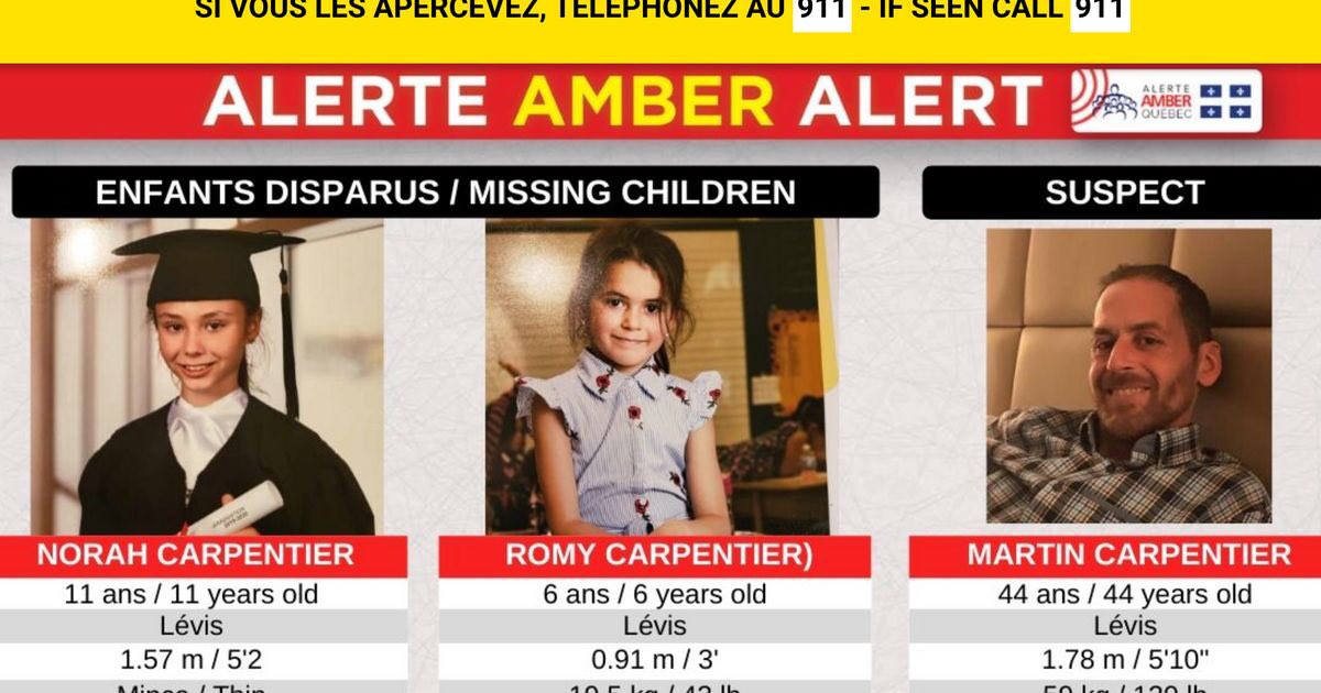 ALERTE AMBER: Les deux fillettes de 6 et 11 ans manquent toujours à l’appel ce matin. Les circonstances de leur disparition sont profondément troublantes, le véhicule du père retrouvé accidenté, vide. Ouvrons tous l’œil, les prochaines heures sont CRUCIALES !