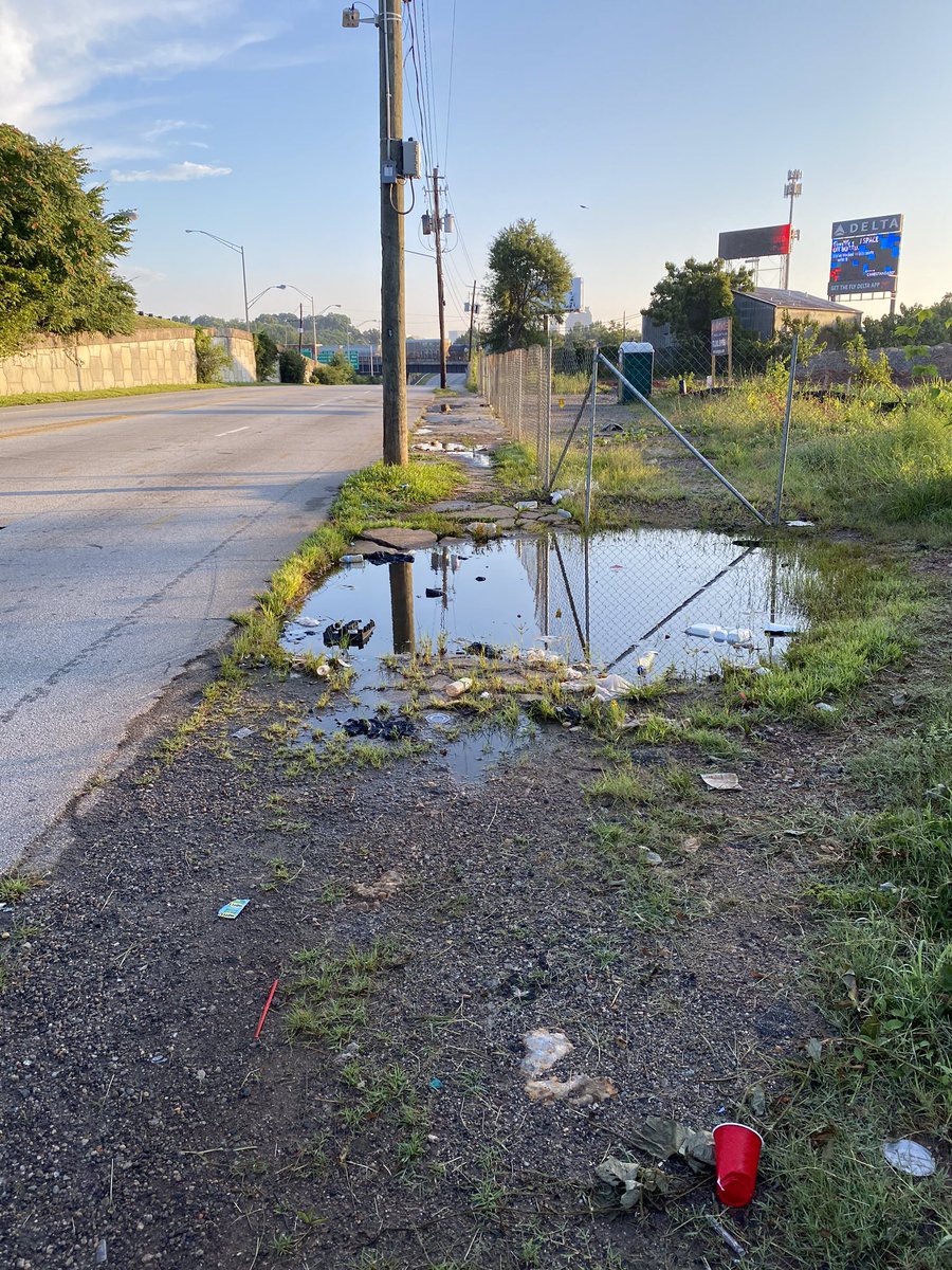 If I choose to walk University Ave & Pryor to get around - I add at least 1 mile to my walk. I am also greeted with sidewalks like this... &ndash; bei  Chevron