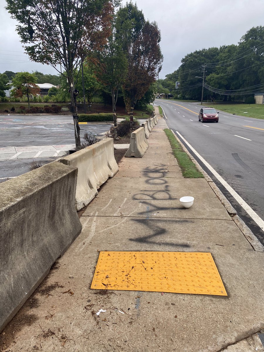 If I choose to walk University Ave & Pryor to get around - I add at least 1 mile to my walk. I am also greeted with sidewalks like this... &ndash; bei  Chevron
