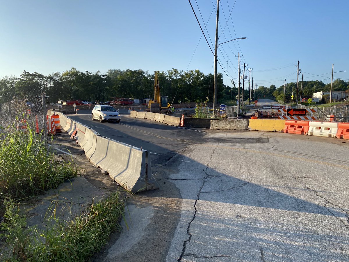 More from Milton Ave. It is as unfriendly to pedestrians as any street in the city at the moment. Even where there are sidewalks.