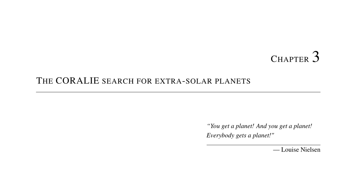 Chapter 3: "You get a planet! And you get a planet! Everybody gets a planet!"  @LouiseDyregaard This comes from my friend Louise who is also an awesome scientist & has been great at discovering planets like  @Oprah handing out cars & fitting for a chapter of planet discoveries