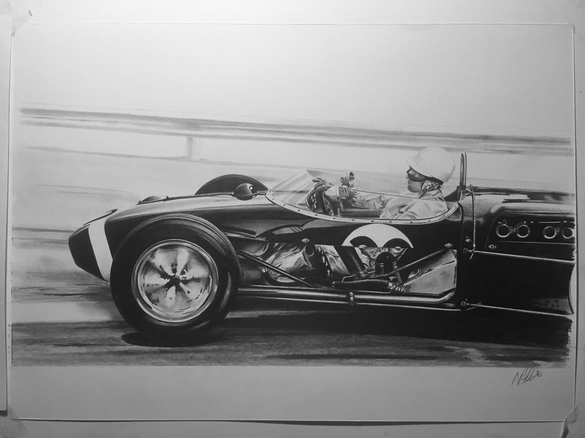 #F1Friday 

Serene Stirling.

#F1 #NGAutoArt #artist #SirStirlingMoss #Lotus18 #MonacoGP #Pencildrawing #fineart